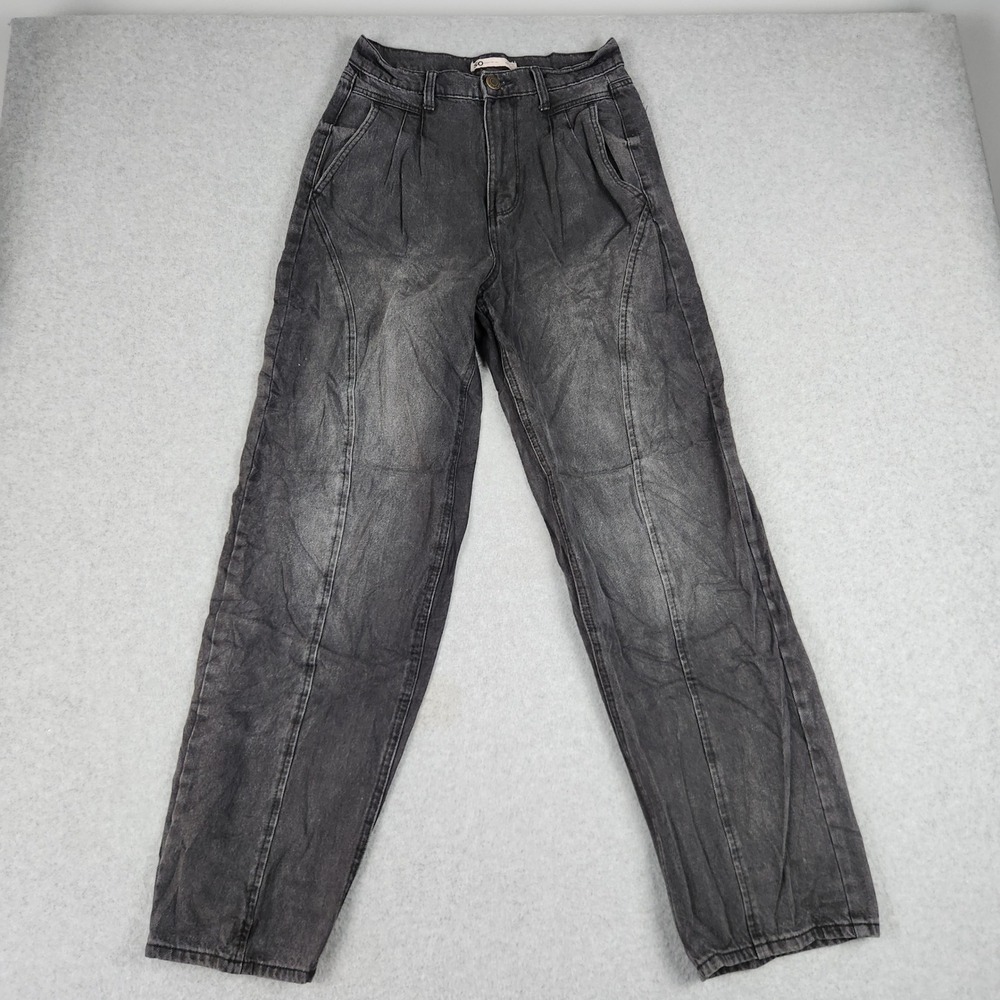 SO Highest Rise Baggy Jeans Womens 5/27W Black Denim Faded 90s Style Streetwear